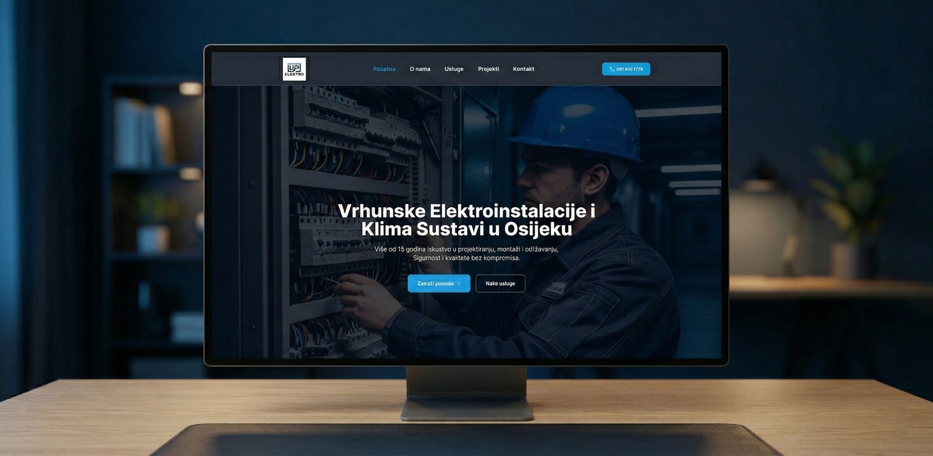 Dp Elektro – web dizajn za elektro usluge