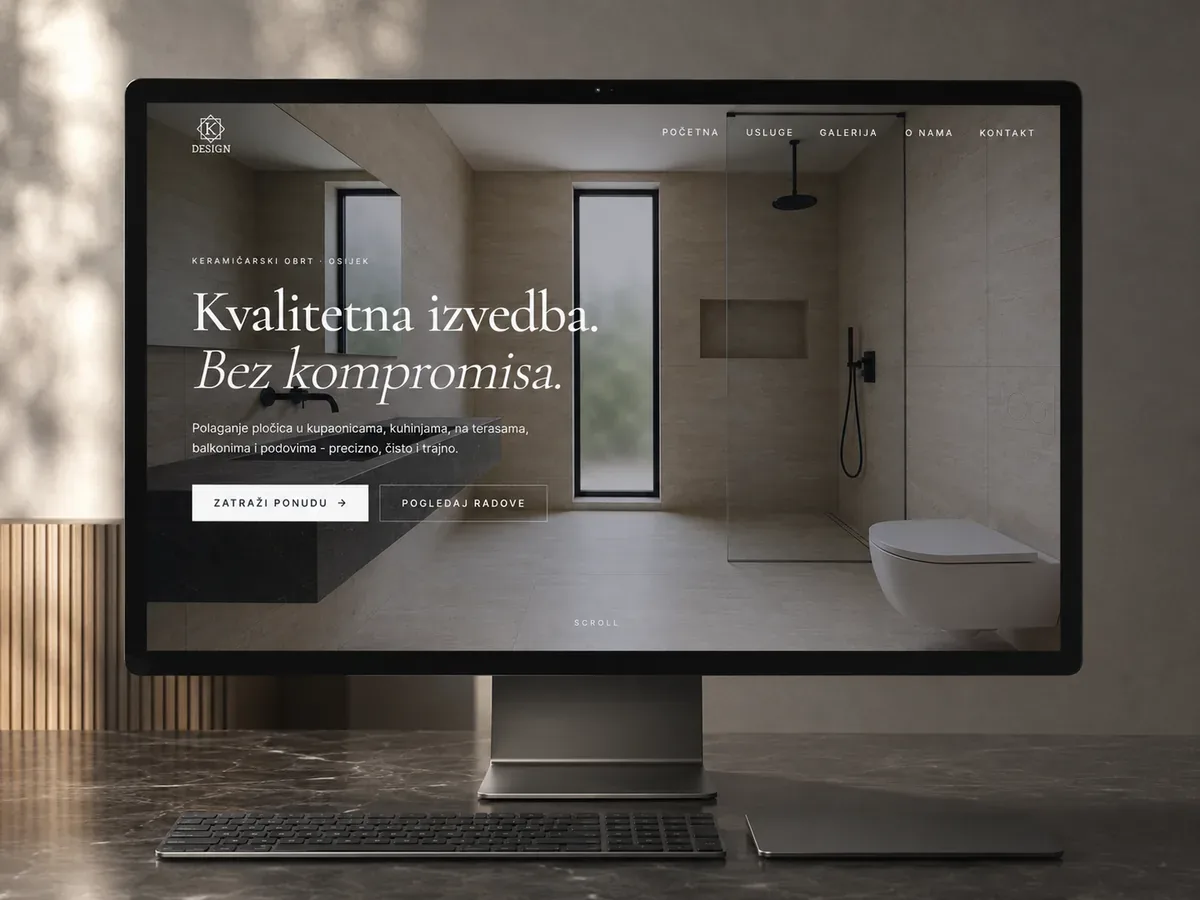 K Design – animirani web dizajn i razvoj za keramičarski obrt iz Osijeka